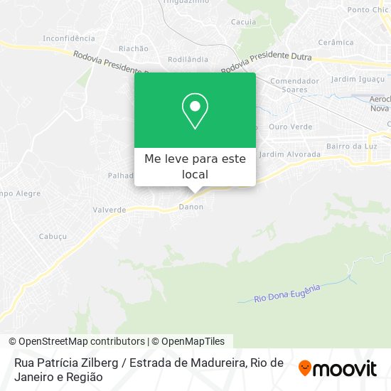 Rua Patrícia Zilberg / Estrada de Madureira mapa