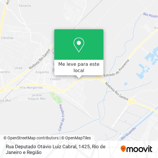 Rua Deputado Otávio Luiz Cabral, 1425 mapa