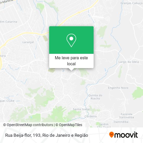 Rua Beija-flor, 193 mapa