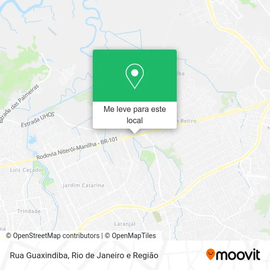 Rua Guaxindiba mapa