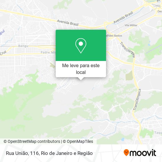 Rua União, 116 mapa