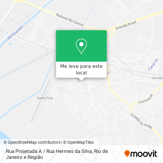 Rua Projetada A / Rua Hermes da Silva mapa