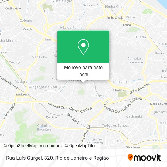 Rua Luís Gurgel, 320 mapa