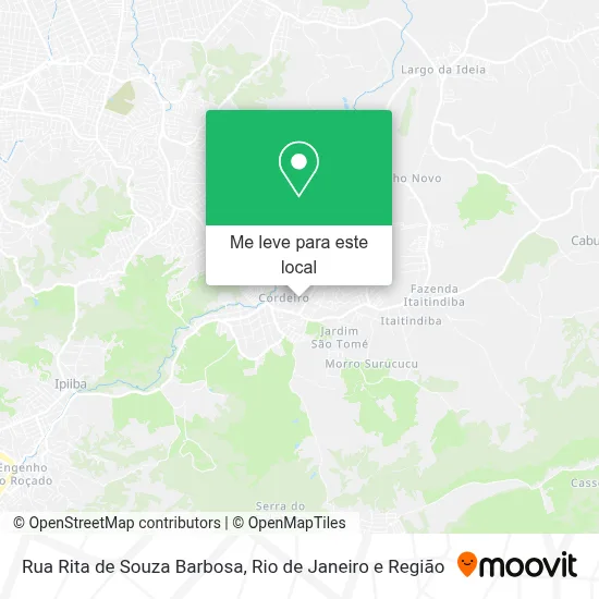 Rua Rita de Souza Barbosa mapa