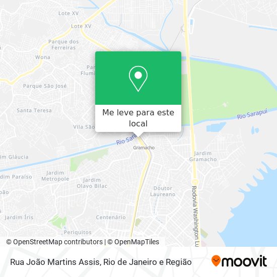 Rua João Martins Assis mapa