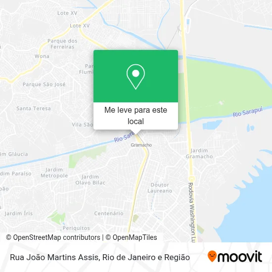 Rua João Martins Assis mapa