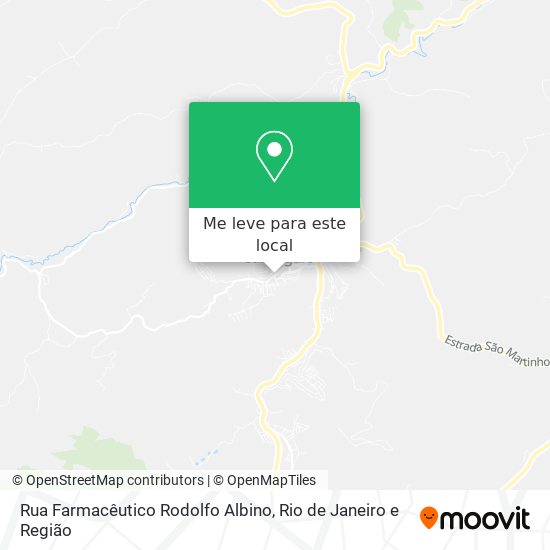 Rua Farmacêutico Rodolfo Albino mapa