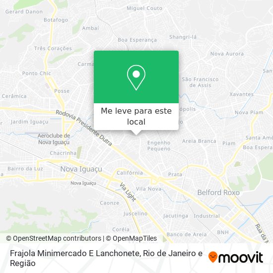 Frajola Minimercado E Lanchonete mapa