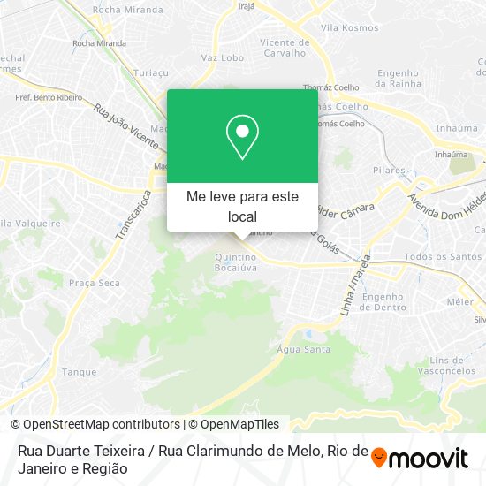 Rua Duarte Teixeira / Rua Clarimundo de Melo mapa