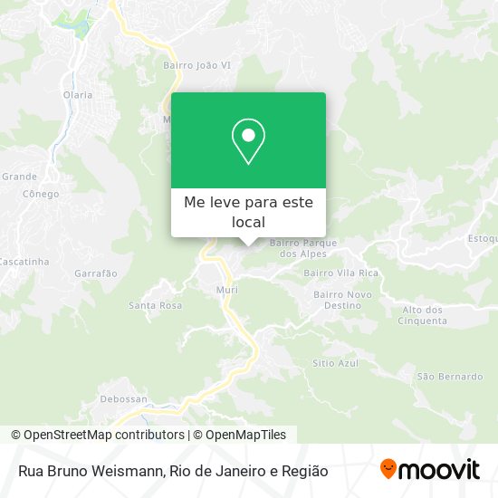 Rua Bruno Weismann mapa