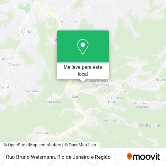 Rua Bruno Weismann mapa