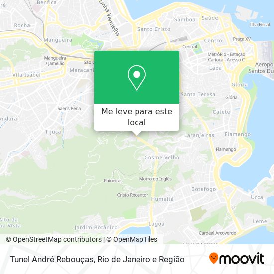 Tunel André Rebouças mapa
