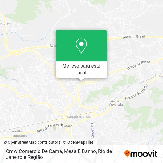 Cmw Comercio De Cama, Mesa E Banho mapa