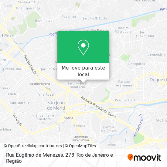 Rua Eugênio de Menezes, 278 mapa
