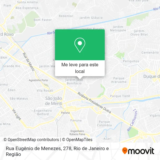 Rua Eugênio de Menezes, 278 mapa