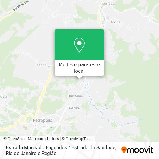 Estrada Machado Fagundes / Estrada da Saudade mapa