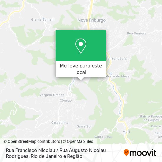 Rua Francisco Nicolau / Rua Augusto Nicolau Rodrigues mapa