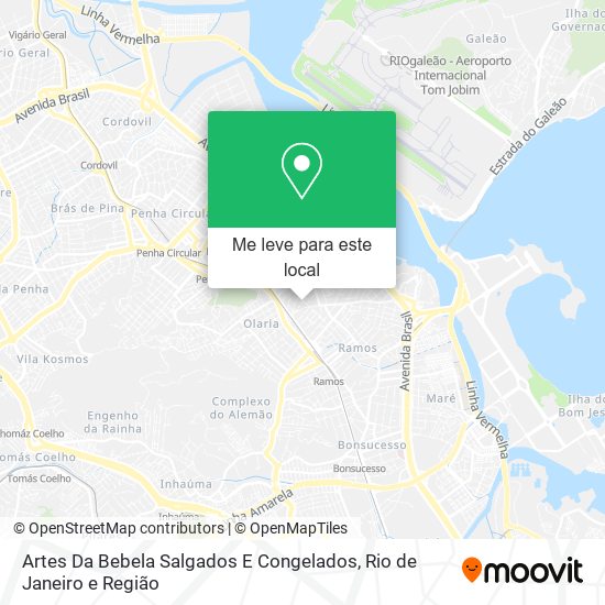 Artes Da Bebela Salgados E Congelados mapa