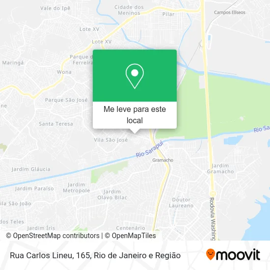 Rua Carlos Lineu, 165 mapa