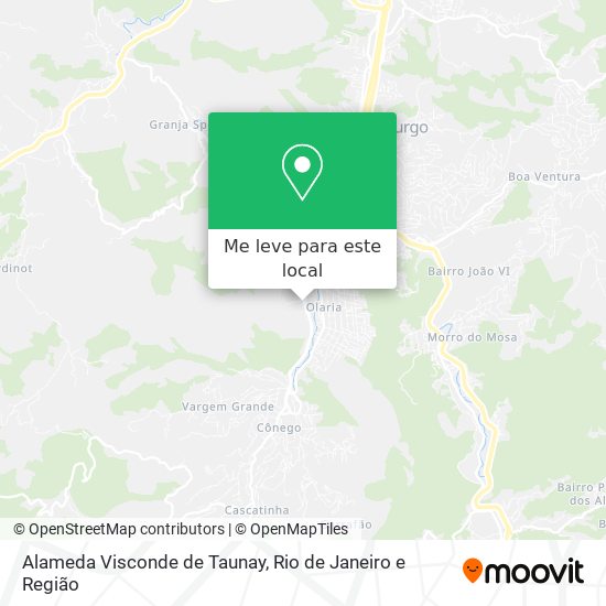 Alameda Visconde de Taunay mapa