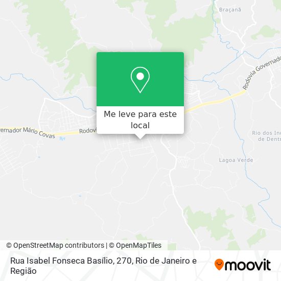 Rua Isabel Fonseca Basílio, 270 mapa