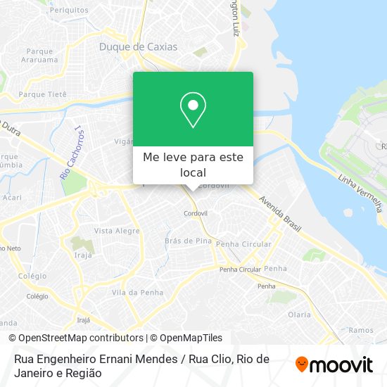 Rua Engenheiro Ernani Mendes / Rua Clio mapa