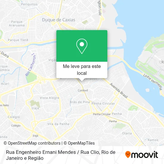 Rua Engenheiro Ernani Mendes / Rua Clio mapa