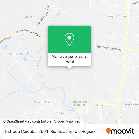 Estrada Caioaba, 2601 mapa