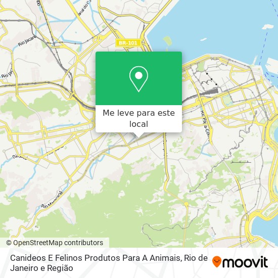 Canideos E Felinos Produtos Para A Animais mapa