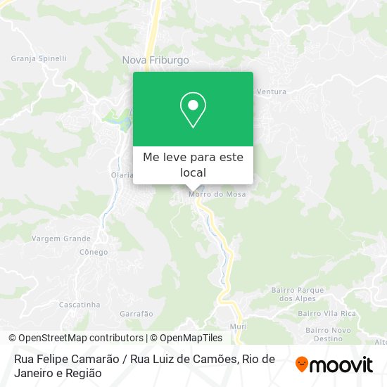 Rua Felipe Camarão / Rua Luiz de Camões mapa