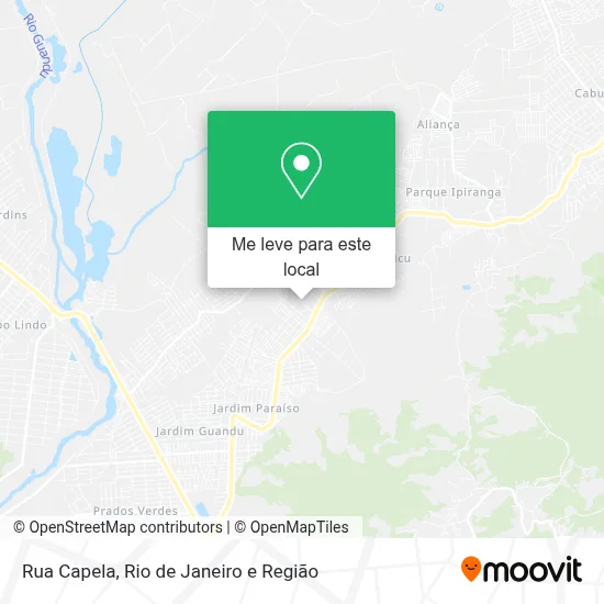 Rua Capela mapa