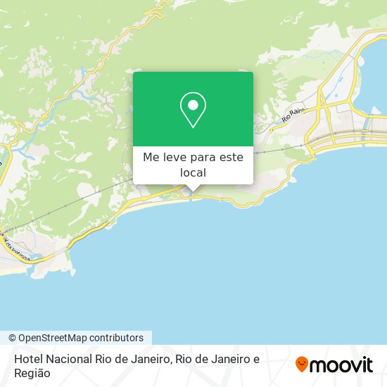 Hotel Nacional Rio de Janeiro mapa