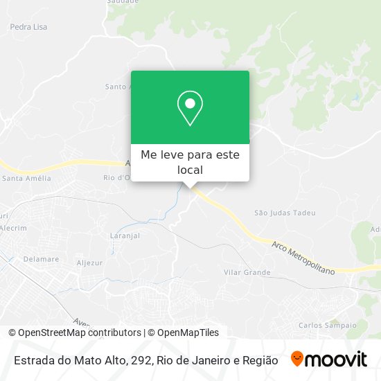 Estrada do Mato Alto, 292 mapa