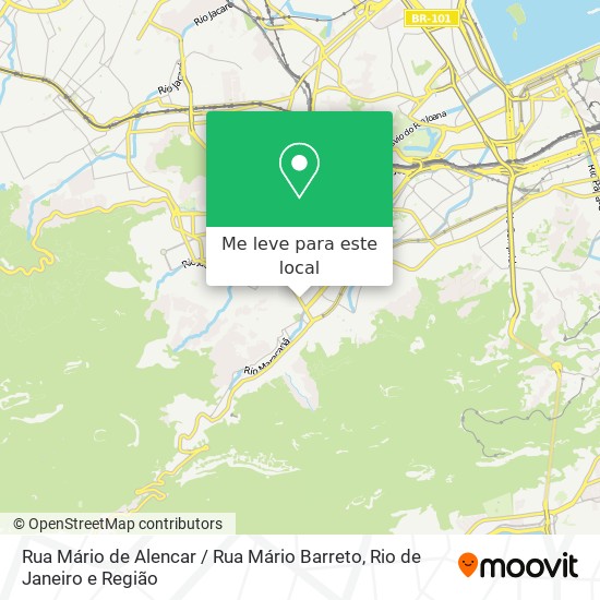Rua Mário de Alencar / Rua Mário Barreto mapa