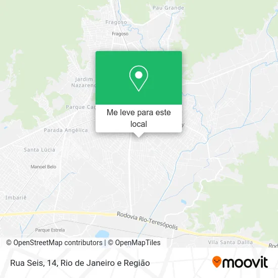 Rua Seis, 14 mapa