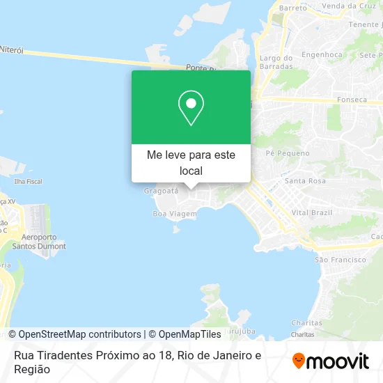 Rua Tiradentes Próximo ao 18 mapa