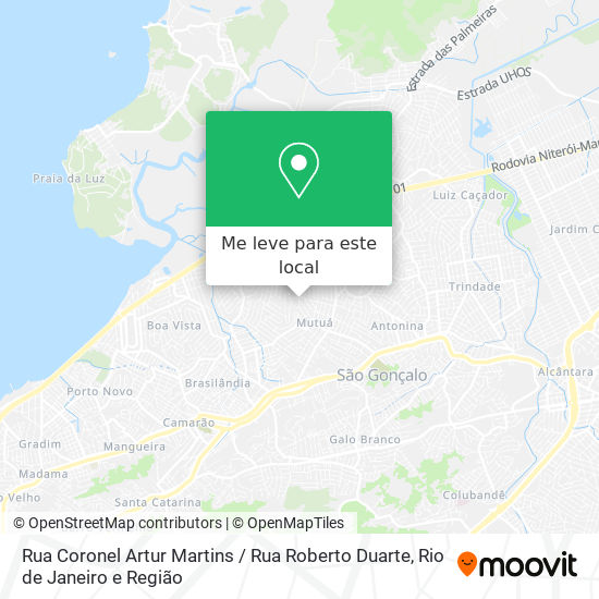 Rua Coronel Artur Martins / Rua Roberto Duarte mapa