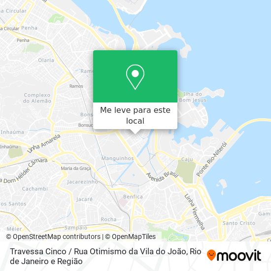 Travessa Cinco / Rua Otimismo da Vila do João mapa