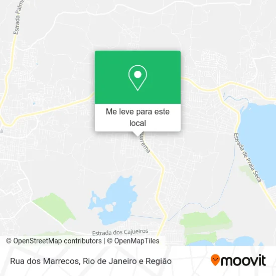 Rua dos Marrecos mapa