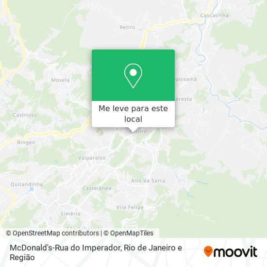 McDonald's-Rua do Imperador mapa