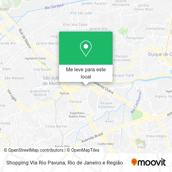Shopping Via Rio Pavuna mapa