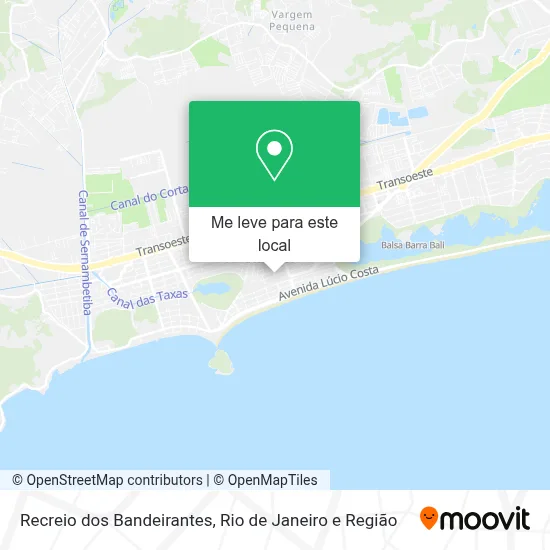Recreio dos Bandeirantes mapa