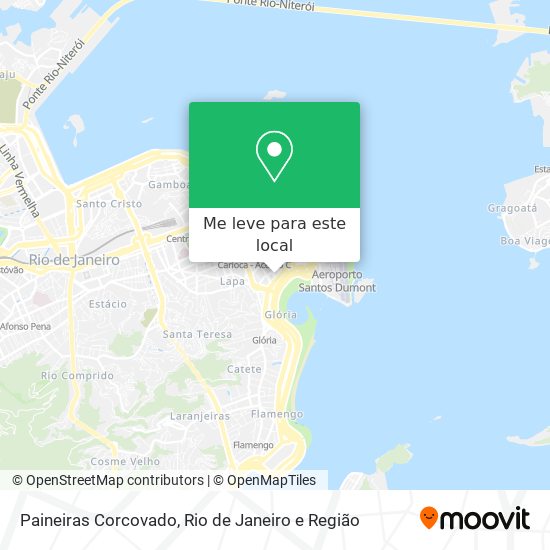 Paineiras Corcovado mapa