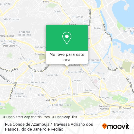 Rua Conde de Azambuja / Travessa Adriano dos Passos mapa