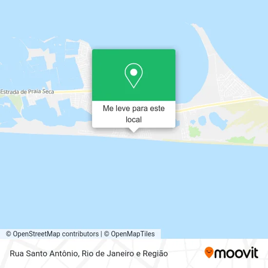 Rua Santo Antônio mapa
