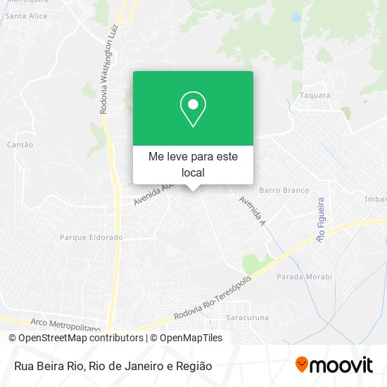 Rua Beira Rio mapa