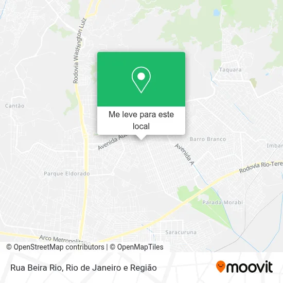 Rua Beira Rio mapa