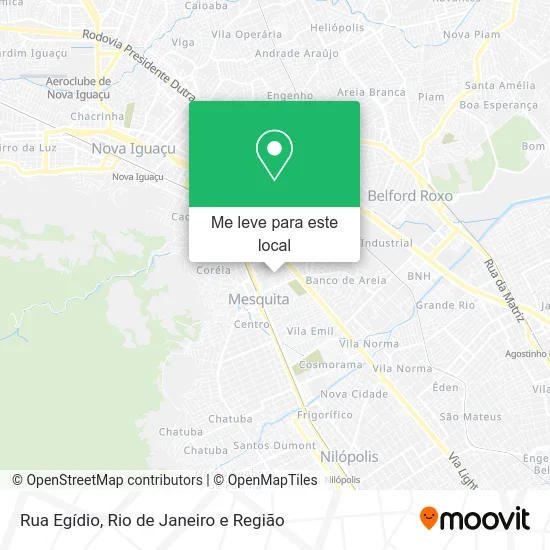 Rua Egídio mapa