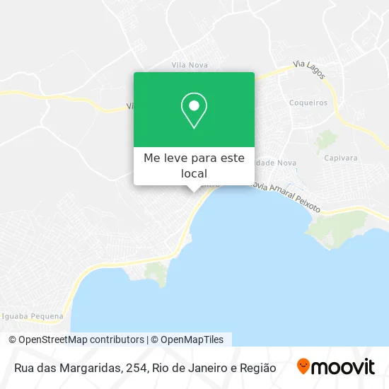 Rua das Margaridas, 254 mapa