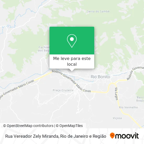 Rua Vereador Zely Miranda mapa